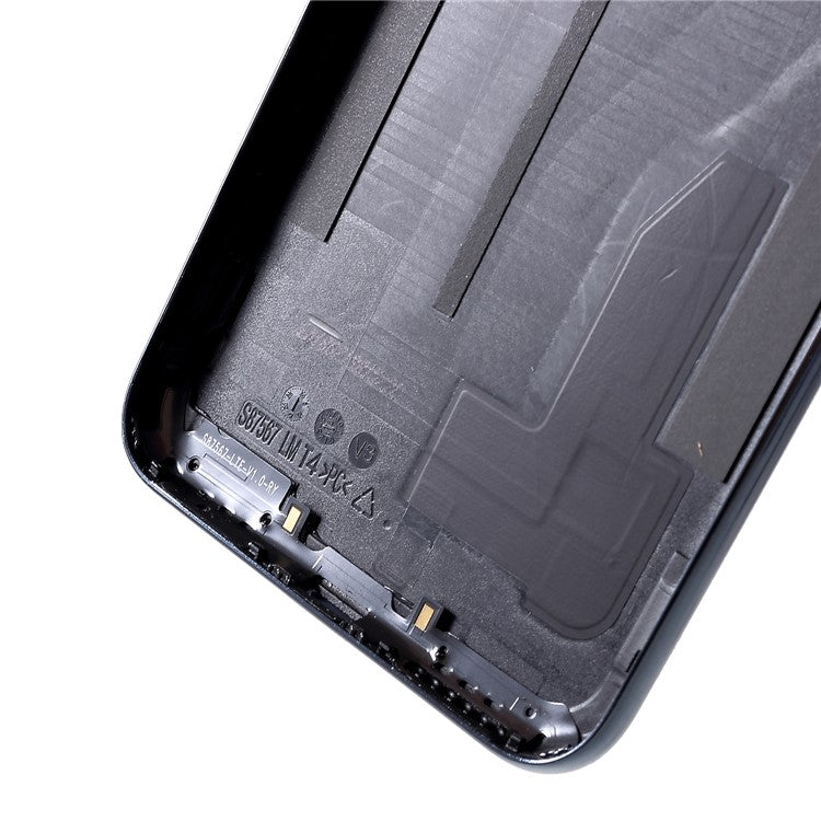 OEM Battery Housing Door Cover with Rear Camera Glass Lens for Huawei Honor 7A (with Fingerprint Sensor) - Black