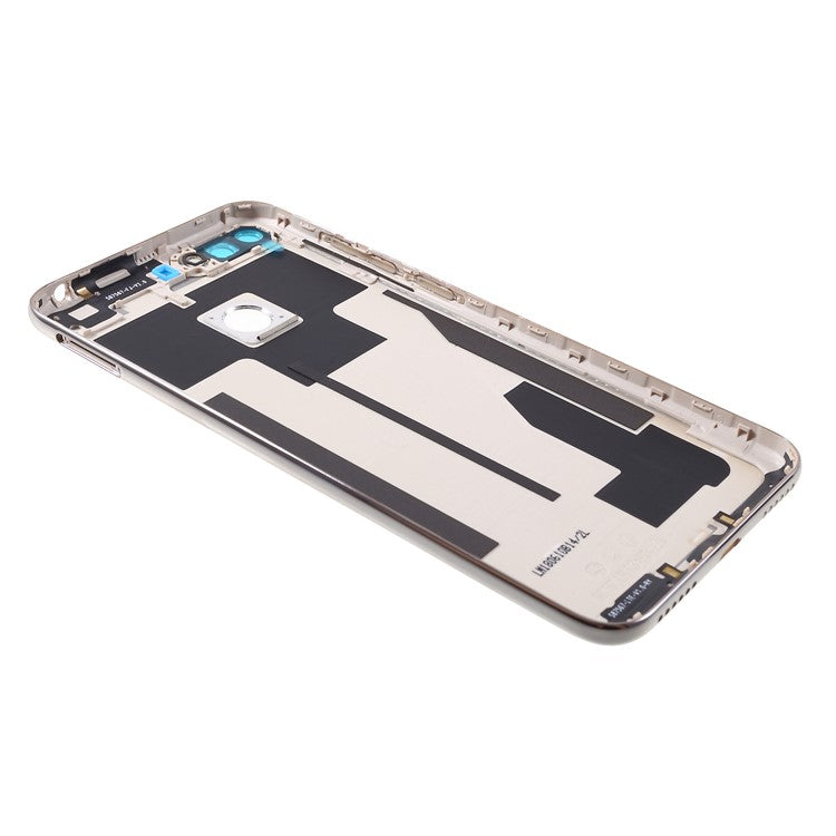 OEM Battery Housing Door Cover with Rear Camera Glass Lens Part for Huawei Honor 7A (with Fingerprint Sensor) - Gold