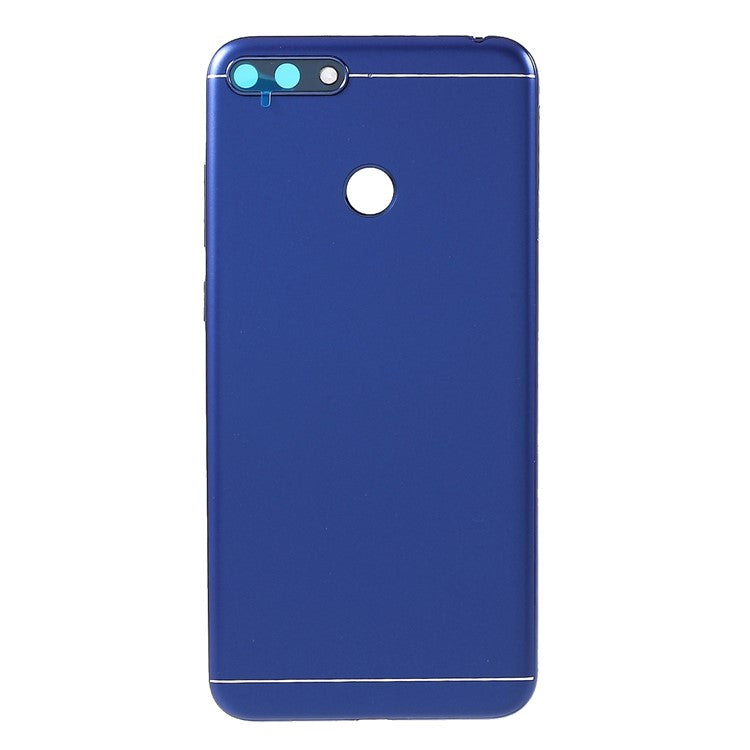 OEM Battery Housing Door Cover with Rear Camera Glass Lens Replacement for Huawei Honor 7A (with Fingerprint Sensor) - Blue