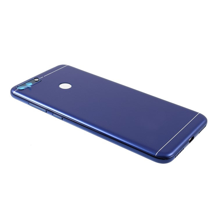 OEM Battery Housing Door Cover with Rear Camera Glass Lens Replacement for Huawei Honor 7A (with Fingerprint Sensor) - Blue