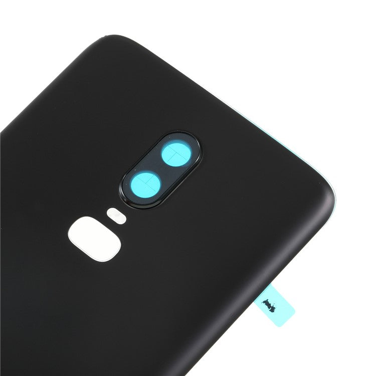 For OnePlus 6 OEM Battery Housing Cover Repair Part + Camera Lens Cover - Matte Black