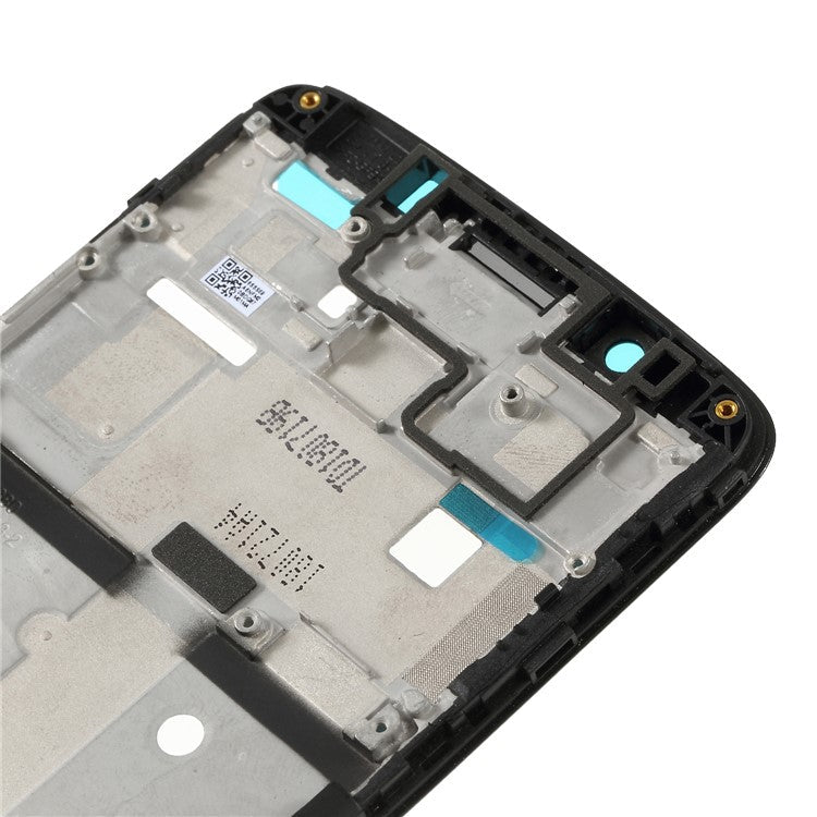 For Motorola Moto G5 OEM Middle Plate Frame Parts with Earpiece Mesh - Black