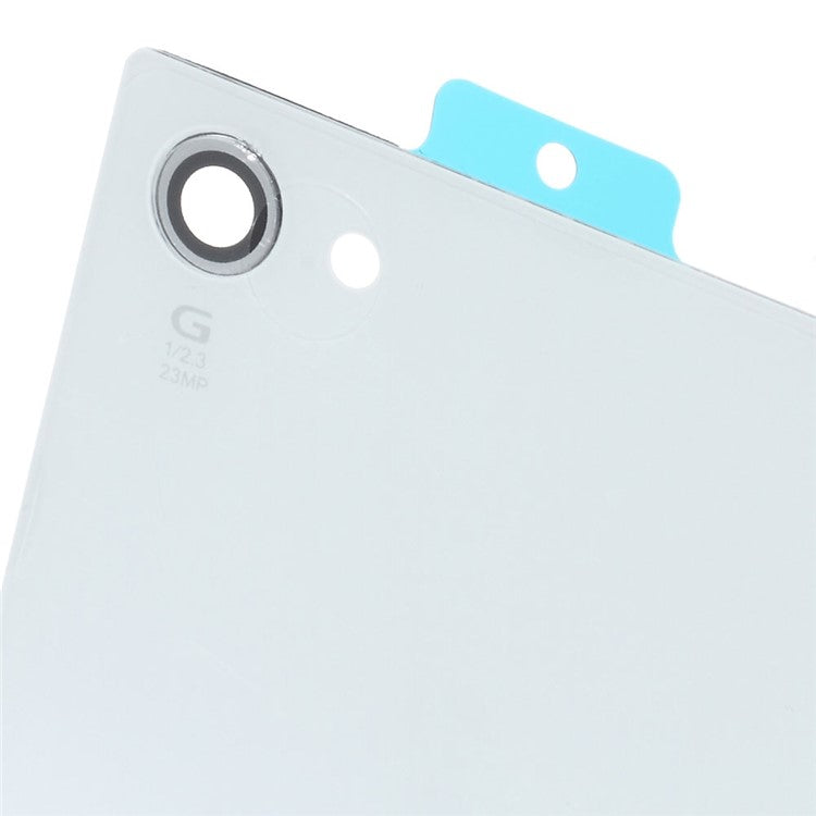Battery Door Cover with Adhesive Sticker Replacement for Sony Xperia Z5 Compact - White