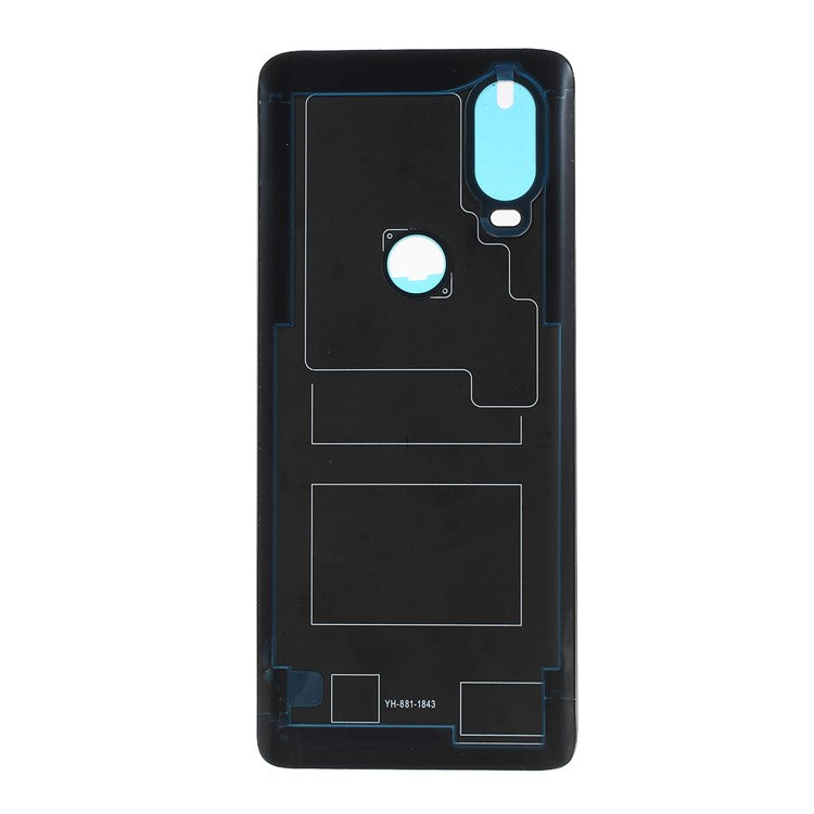 For Motorola One Vision XT1970-1 OEM Back Battery Housing Cover Part with Adhesive Sticker - Coffee