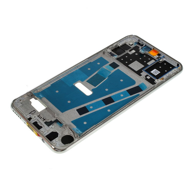 For Huawei nova 4e OEM Front Housing Frame + Earpiece Mesh Replacement Part - White