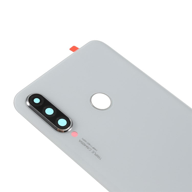 OEM Battery Housing with 24MP Camera Lens Cover for Huawei P30 Lite / nova 4e / P30 Lite New Edition - White