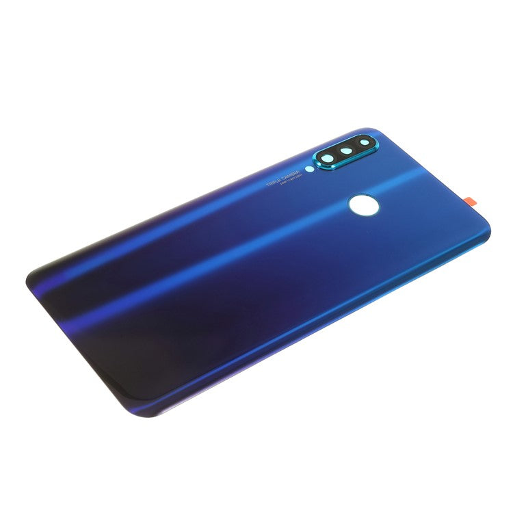 OEM Battery Housing with 24MP Camera Lens Cover for Huawei P30 Lite / nova 4e / P30 Lite New Edition - Blue