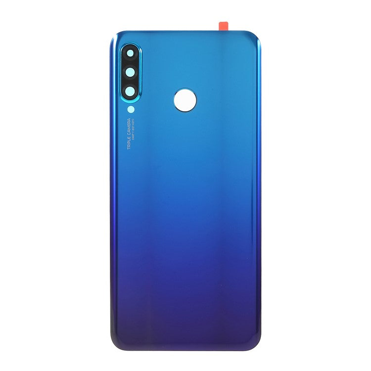 OEM Battery Housing with 24MP Camera Lens Cover for Huawei P30 Lite / nova 4e / P30 Lite New Edition - Blue