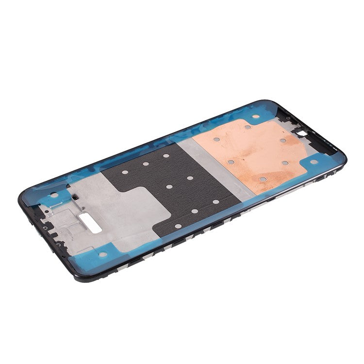 OEM Middle Plate Frame for Huawei Y6 (2019, with Fingerprint Sensor) - Black