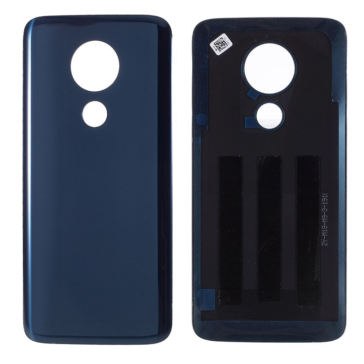 OEM Battery Door Housing Cover with Adhesive Sticker for Motorola Moto G7 Power (without Logo) - Blue