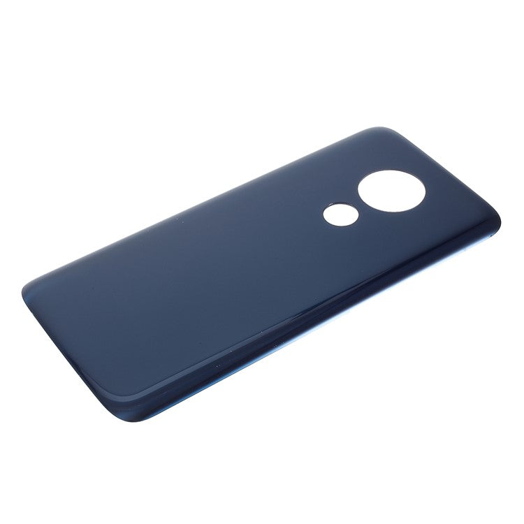 OEM Battery Door Housing Cover with Adhesive Sticker for Motorola Moto G7 Power (without Logo) - Blue