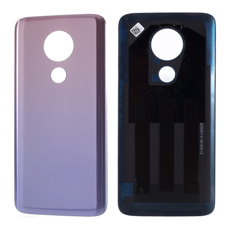 OEM Battery Door Housing Cover with Adhesive Sticker for Motorola Moto G7 Power (without Logo) - Purple