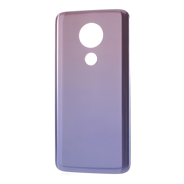 OEM Battery Door Housing Cover with Adhesive Sticker for Motorola Moto G7 Power (without Logo) - Purple