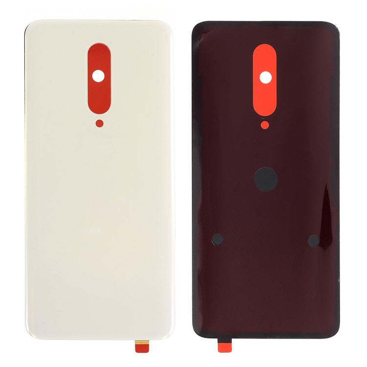 OEM Glass Battery Housing Cover with Adhesive Sticker for OnePlus 7 Pro - White