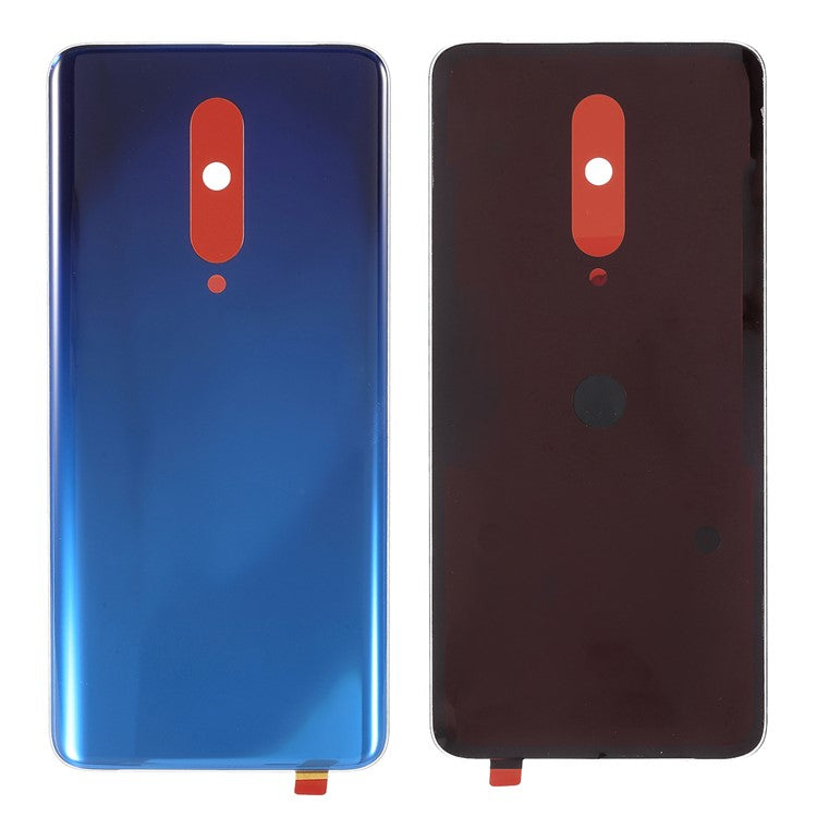 OEM Glass Battery Housing Cover with Adhesive Sticker for OnePlus 7 Pro - Blue