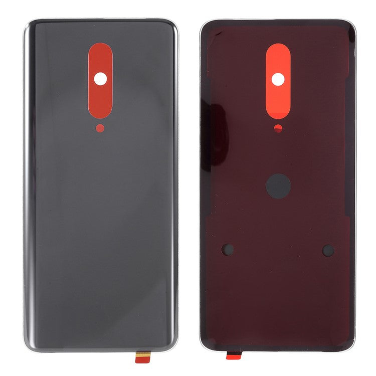 OEM Glass Battery Housing Cover with Adhesive Sticker for OnePlus 7 Pro - Black