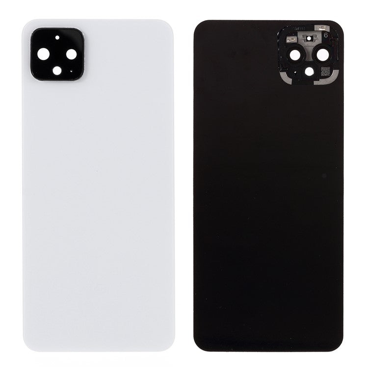OEM Battery Housing + Camera Lens Cover + Adhesive Sticker for Google Pixel 4 XL - White