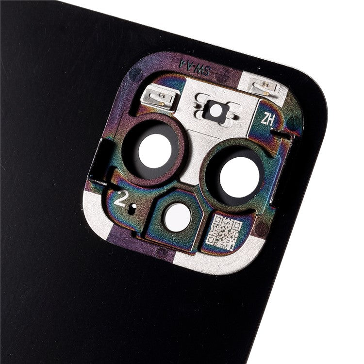 OEM Battery Housing + Camera Lens Cover + Adhesive Sticker for Google Pixel 4 XL - Black