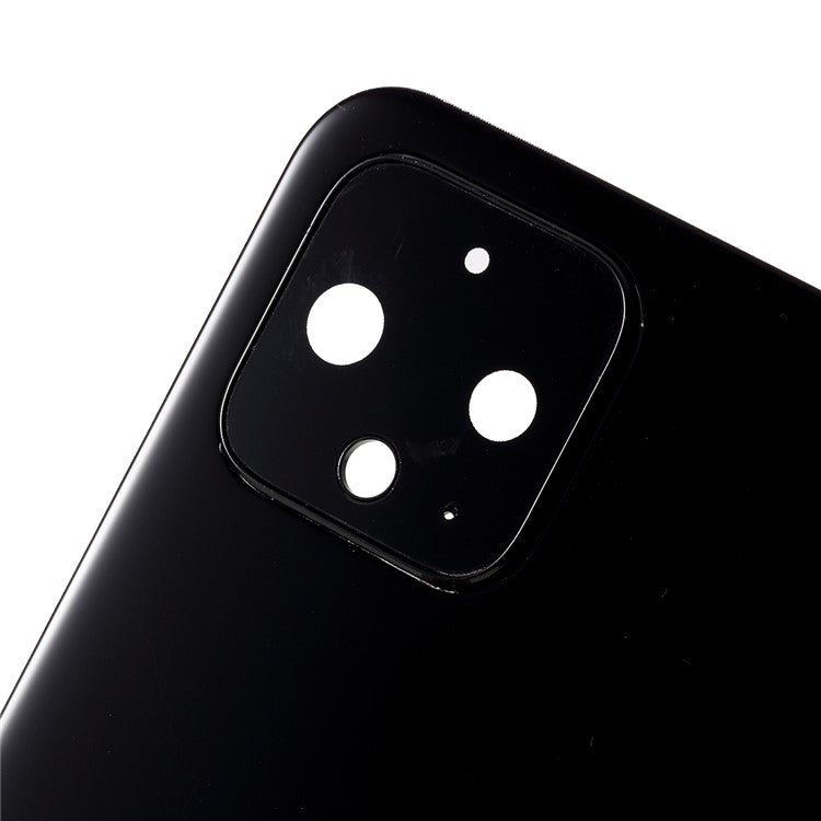 OEM Battery Housing + Camera Lens Cover + Adhesive Sticker for Google Pixel 4 XL - Black