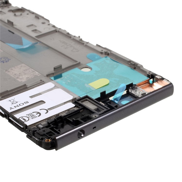 For Sony Xperia XA Ultra OEM Middle Plate Frame Replace Part - Black