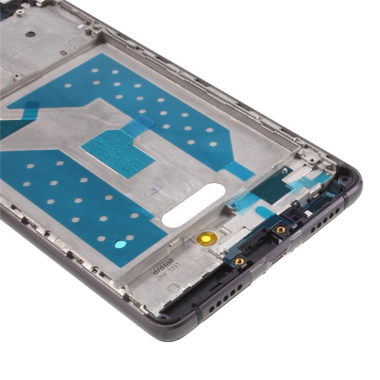 For Huawei P9 Lite/G9 Lite OEM Front Housing Frame + Earpiece Mesh Replace Part - Black