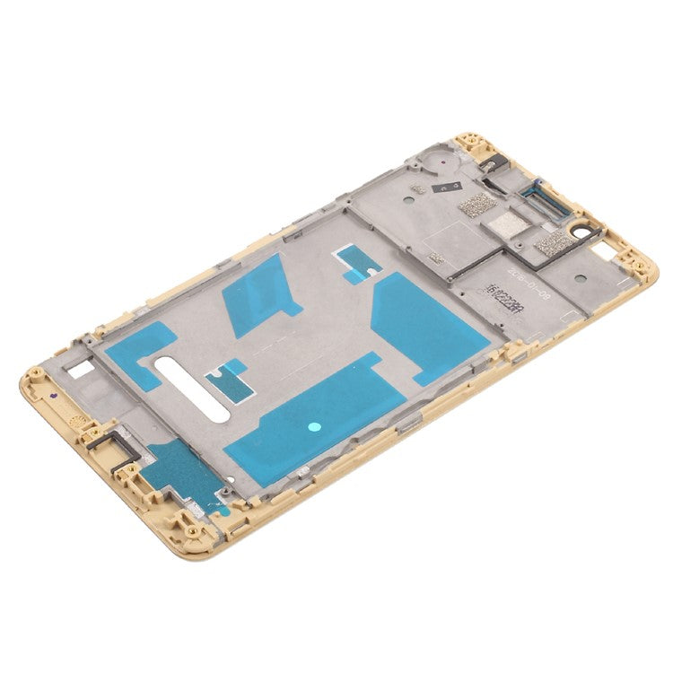 OEM Front Housing Frame + Earpiece Mesh Replace Part for Huawei Honor 5X - Gold Color