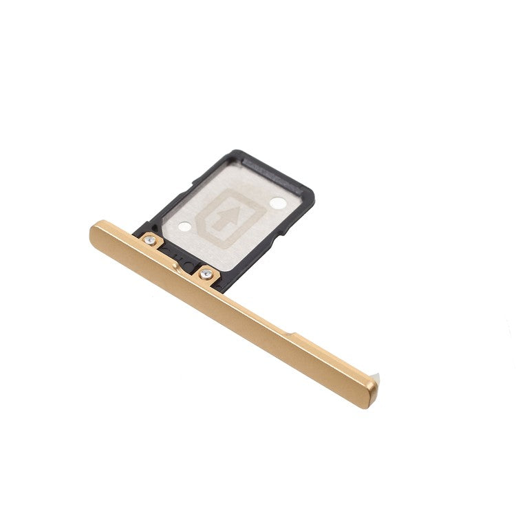 OEM SIM Card Tray Holder Slot Replacement with Dust Plug for Sony Xperia XA1 - Gold