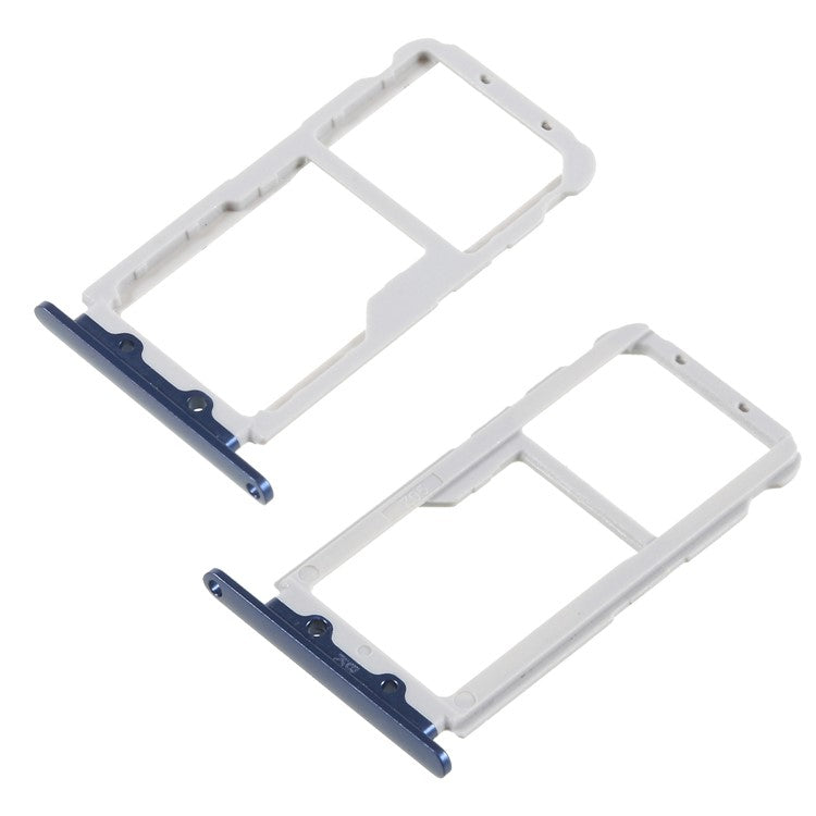 OEM Dual SIM Micro SD Card Tray Slot Replacement for Huawei Honor V10/View 10 - Blue