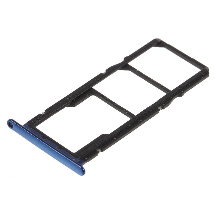 OEM Dual SIM Card + Micro SD Card Tray Holders Replacement for Huawei Y6 (2018) / Enjoy 8e - Blue