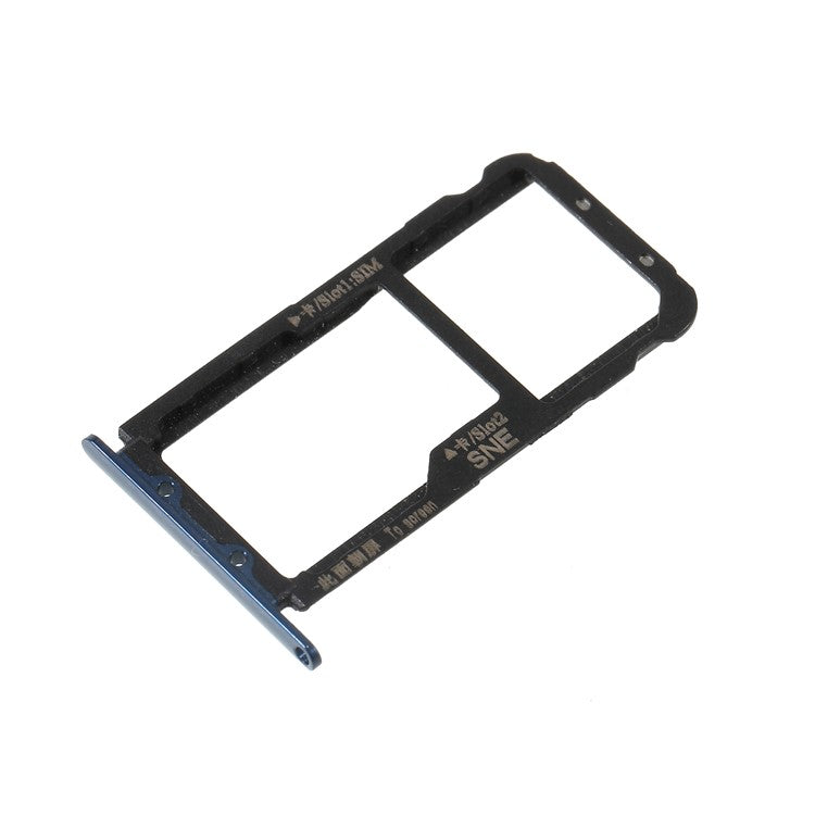 OEM Dual SIM Micro SD Card Tray Holder Replacement Part for Huawei Mate 20 Lite - Blue