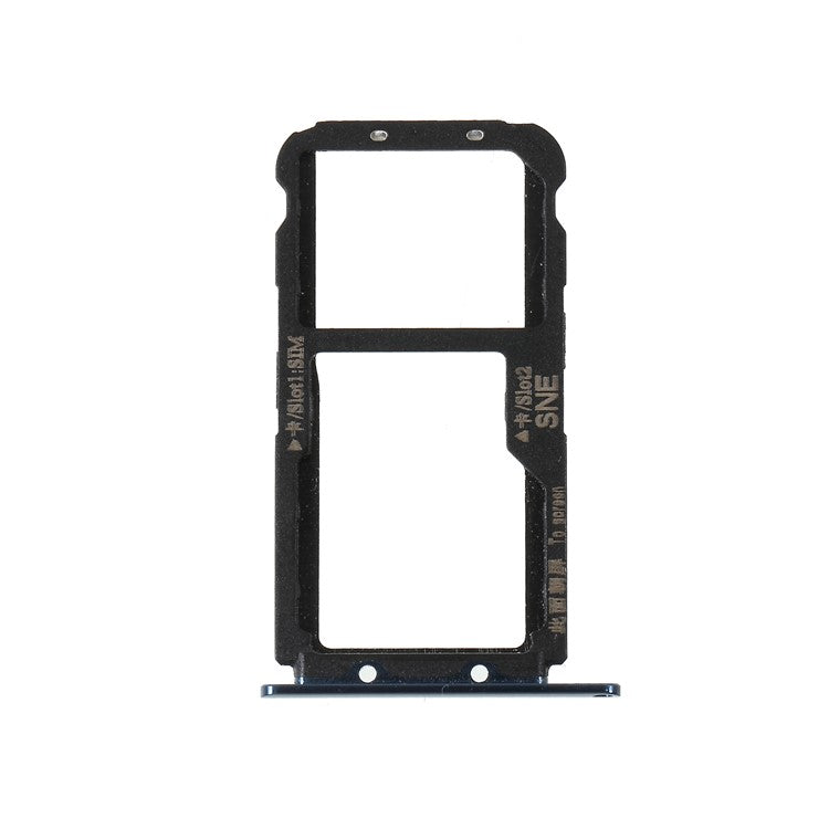 OEM Dual SIM Micro SD Card Tray Holder Replacement Part for Huawei Mate 20 Lite - Blue