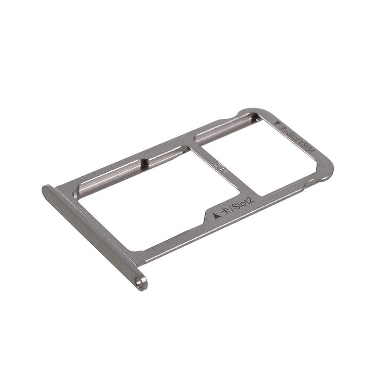 Nano SIM + MicroSD / Dual Nano SIM Card Tray Holder OEM for Huawei P9 Plus - Grey
