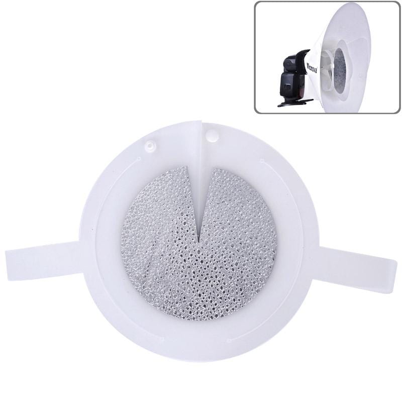 Universal Beauty Dish Diffuser for Canon / Nikon / Casio Camera Flash Speedlight