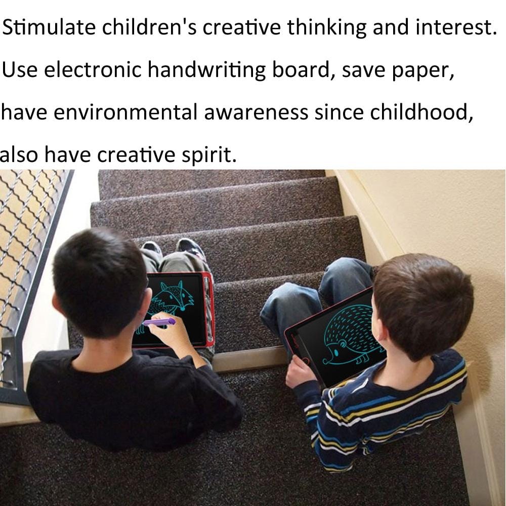 WP9308 8.5 inch LCD Writing Tablet High Brightness Handwriting Drawing Sketching Graffiti Scribble Doodle Board for Home Office Writing Drawing (Red)