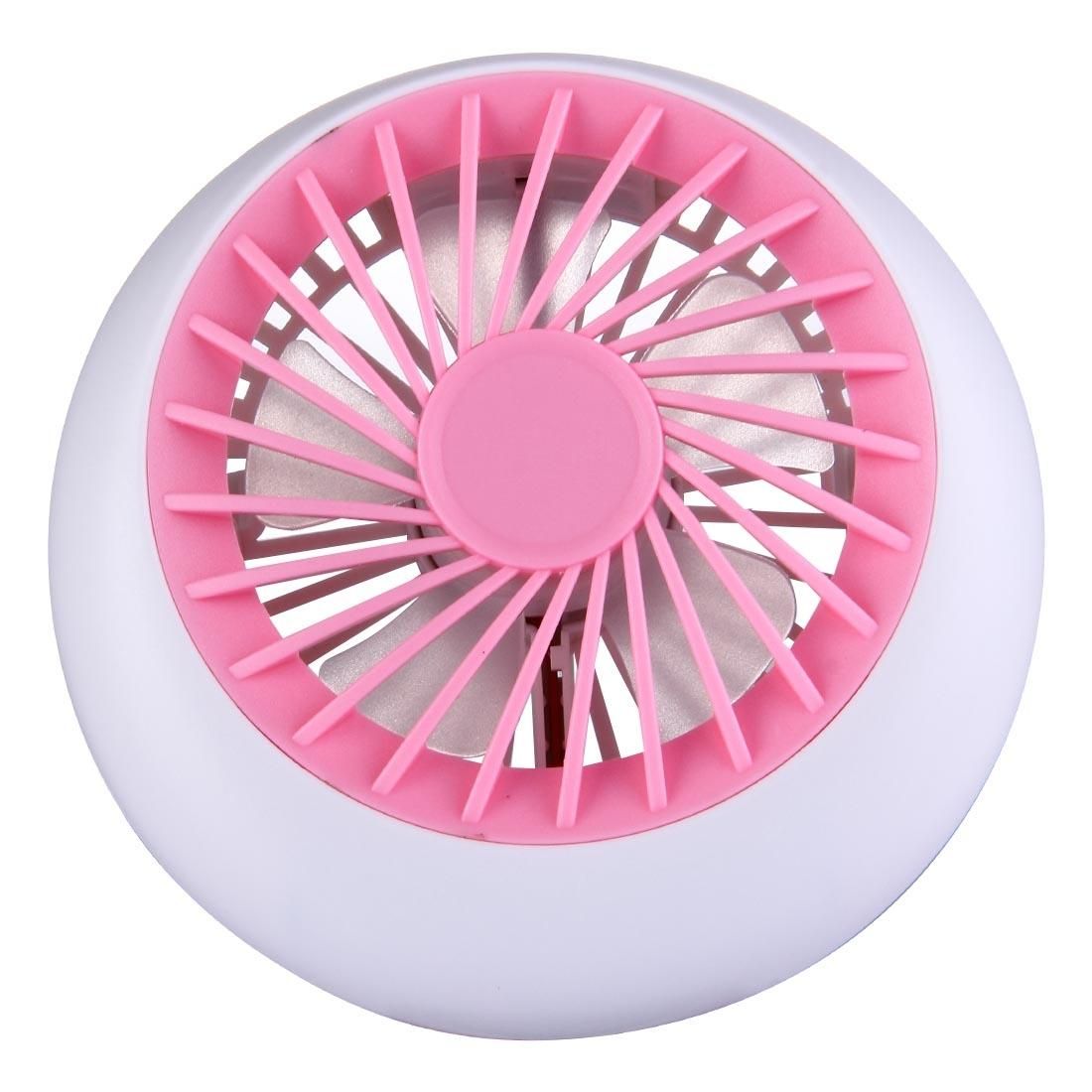 Tian Yan Mini USB Ultra-quiet Rechargeable Fans with Hidden Holder (Pink)
