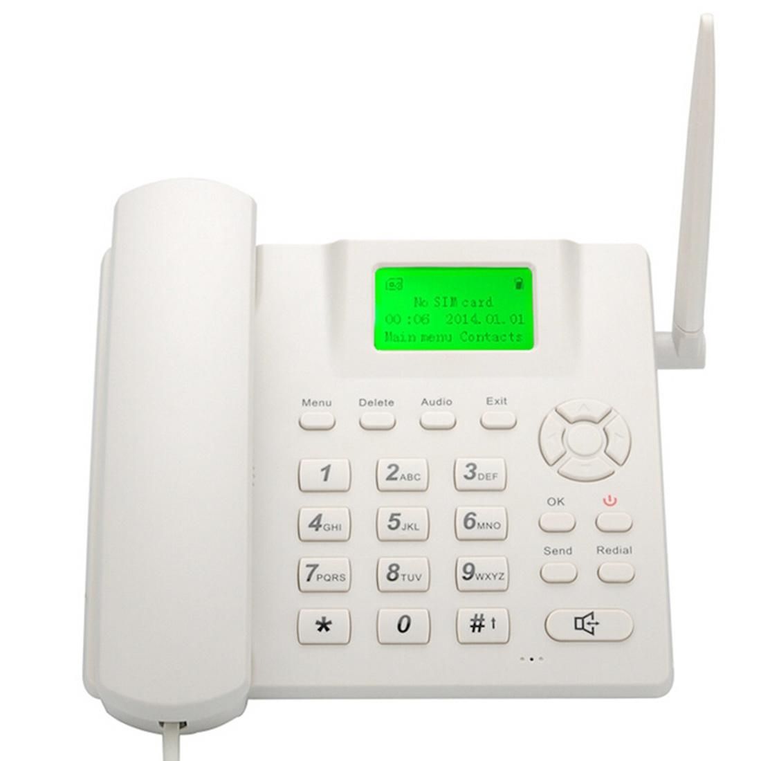 CP-M938 2.4 inch LCD Screen Wireless GSM Desk Phone with Rechargeable Battery, Support Caller ID/ Redial, Quad Band: GSM 850/900/1800/1900MHz (White)