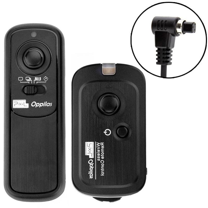 Pixel Oppilas 2.4GHz Wireless Shutter Remote Control for Canon 5DS R / EOS 50D / 40D / 30D / 20D / 10D / 7D / 5D / 5D Mark II / 1D / 1Ds Mark III / 1Ds Mark IV (Black)