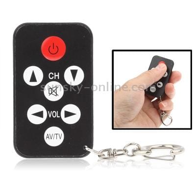 Super Mini TV Universal Remote Controller with Keychain (White)