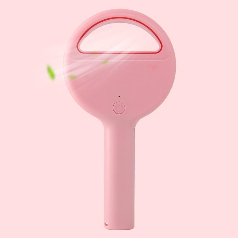 2000mAh Portable Handheld Leafless Fan (Pink)