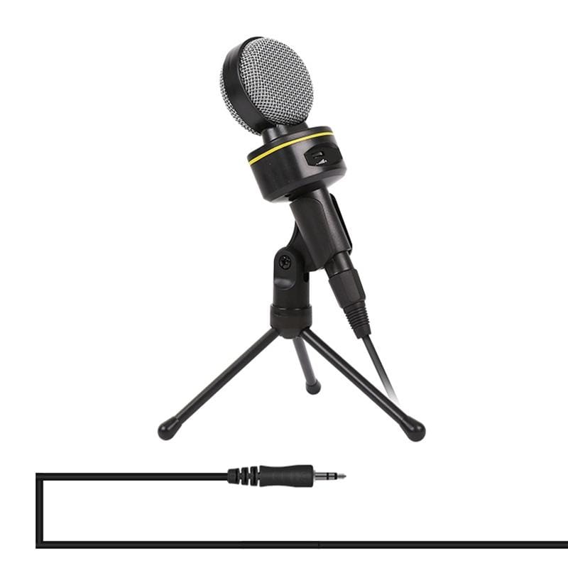 Yanmai SF-930 Professional Condenser Sound Recording Microphone with Tripod Holder, Cable Length: 2.0m, Compatible with PC and Mac for Live Broadcast Show, KTV, etc. (Black)
