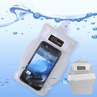 Bingo Waterproof Bag for Digital Camera, iPhone 4 / 3GS / 3G and Other Similar Size Mobile Phones , White (Blue)