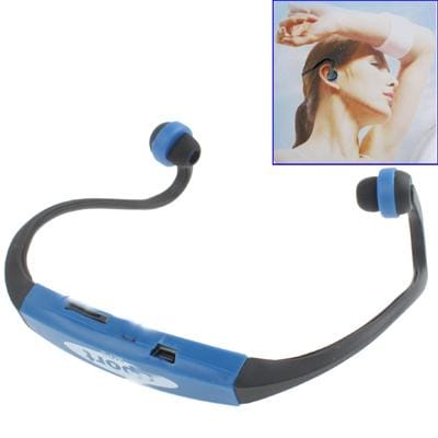 C2 Sport MP3 Player Headset for Global Sport Lovers, Support TF Card Reader (Blue)