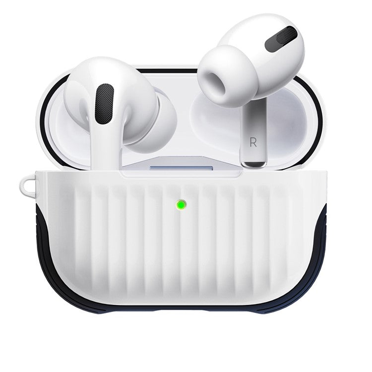 Suitcase Style Glossy Rubberized PC+TPU Combo Case for Apple AirPods Pro - White