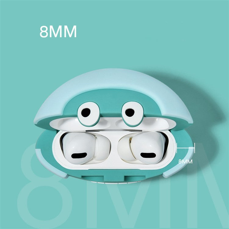 Octopus in Helmet Design Cute Earphone Charging Case Cover - Green