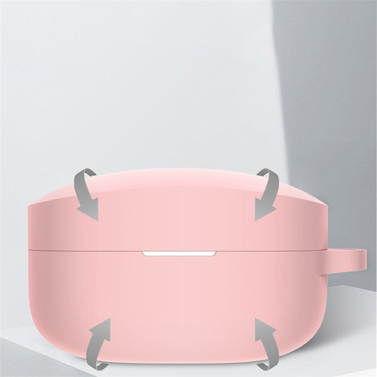 Soft Silicone Protective Case Wireless Bluetooth Earphone Dustproof Cover for Sony WF-1000XM4 - Pink