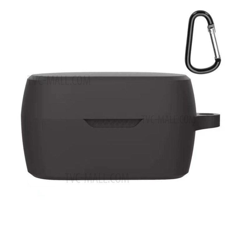 Bluetooth Earphone Silicone Protective Case Cover with Anti-lost Buckle for JBL T280TWS X - Black