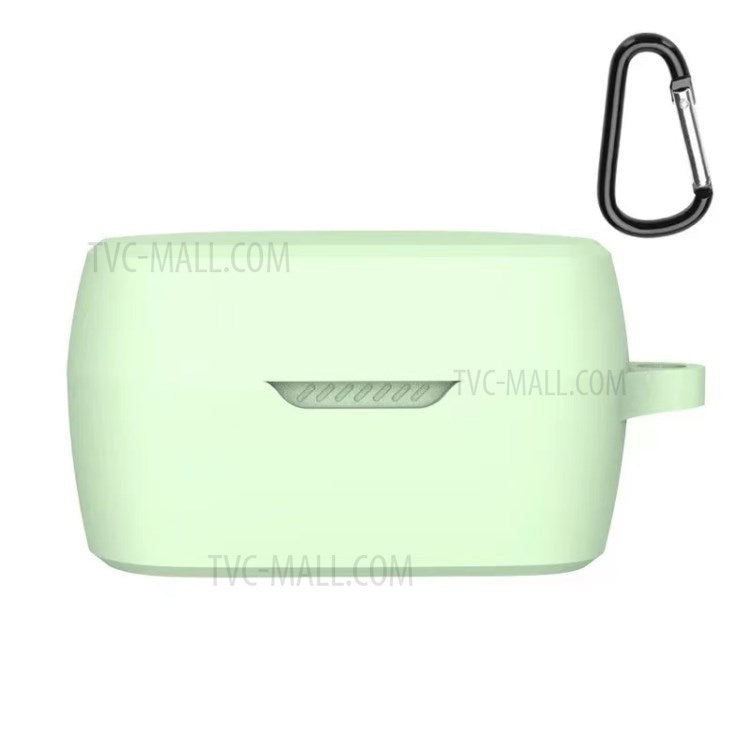 Bluetooth Earphone Silicone Protective Case Cover with Anti-lost Buckle for JBL T280TWS X - Green