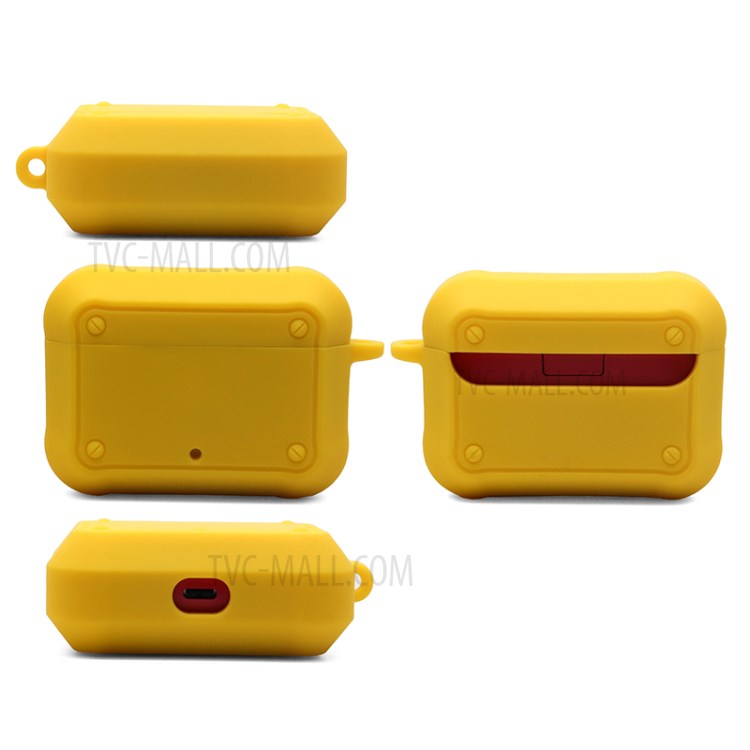 Portable Silicone Wireless Bluetooth Earphone Carrying Case Storage Bag with Anti-lost Buckle for Beats Studio Buds - Lake Blue