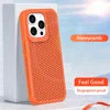 For iPhone 13 Pro Case PC+TPU Heat Dissipation Hollow Cover Phone Accessories Distributors - Black