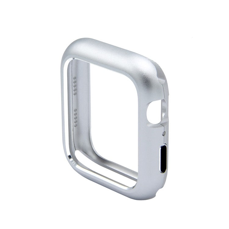 Magnetic Adsorption Metal Frame Protector Cover for Apple Watch Series 4 / 5 / 6 / SE / SE (2022) 40mm - Silver